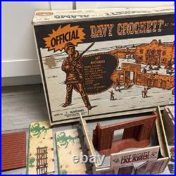 Marx 1995 Davy Crockett the Alamo Play Set with Figures, Cannons, Nearly Complete