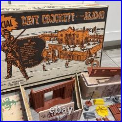 Marx 1995 Davy Crockett the Alamo Play Set with Figures, Cannons, Nearly Complete