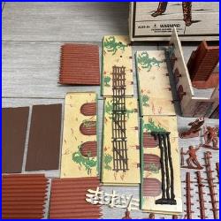 Marx 1995 Davy Crockett the Alamo Play Set with Figures, Cannons, Nearly Complete
