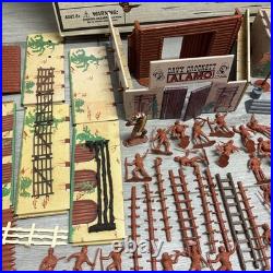 Marx 1995 Davy Crockett the Alamo Play Set with Figures, Cannons, Nearly Complete