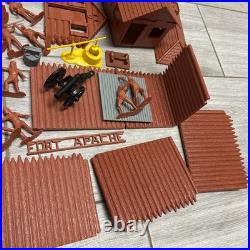 Marx 1995 Davy Crockett the Alamo Play Set with Figures, Cannons, Nearly Complete
