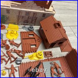 Marx 1995 Davy Crockett the Alamo Play Set with Figures, Cannons, Nearly Complete