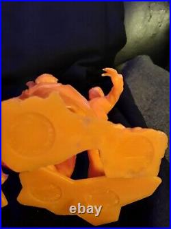 Marx 6 inch plastic figures monsters orange