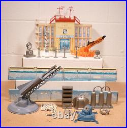 Marx Cape Canaveral Playset WithBuilding Figures Launchers Rockets and More Nice