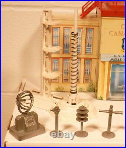 Marx Cape Canaveral Playset WithBuilding Figures Launchers Rockets and More Nice