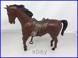 Marx Capt. Maddox & Fighting Eagle Figure WithHorses & Fort Apache Fighter Box VTG
