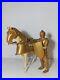 Marx Golden Knight With Horse Sir Gordon And Horse Bravo. Vintage MCM 50s 60s