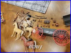Marx Johnny West Cowboy Action Figure Thunderbolt Flame horses accessories toy