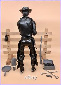 Marx Johnny West Custom Cowboy Black Style Figure W / Accessories