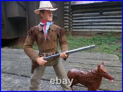 Marx Johnny West Custom Hondo John Wayne Hondo Lane And Sam! Figure Set