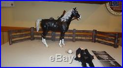 Marx Johnny West custom John Wayne THE SHOOTIST figure, and horse, 1/6 12