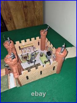 Marx Knights & Vikings, Castle, Ship, D&D, Diorama, Hand Painted Figurine Lot