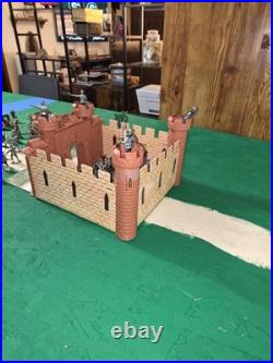 Marx Knights & Vikings, Castle, Ship, D&D, Diorama, Hand Painted Figurine Lot