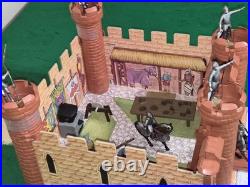 Marx Knights & Vikings, Castle, Ship, D&D, Diorama, Hand Painted Figurine Lot