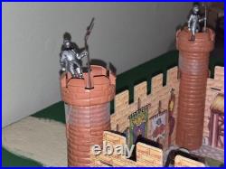 Marx Knights & Vikings, Castle, Ship, D&D, Diorama, Hand Painted Figurine Lot