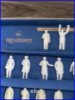 Marx President Figures 36 Pieces Washington to Eisenhower Unpainted