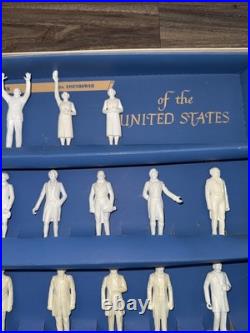 Marx President Figures 36 Pieces Washington to Eisenhower Unpainted