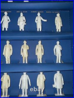 Marx President Figures 36 Pieces Washington to Eisenhower Unpainted