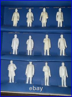 Marx President Figures 36 Pieces Washington to Eisenhower Unpainted