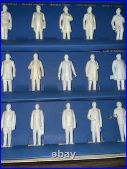Marx President Figures 36 Pieces Washington to Eisenhower Unpainted