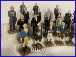 Marx Presidents Vintage 1960's Set of 35 Presidential Figures withOriginal Stand Marx Presidents Vintage 1960's Set of 35 Presidential Figures withOriginal Stand