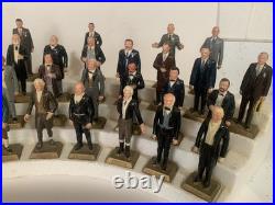 Marx Presidents Vintage 1960's Set of 35 Presidential Figures withOriginal Stand Marx Presidents Vintage 1960's Set of 35 Presidential Figures withOriginal Stand