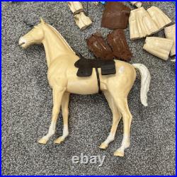 Marx Toy Lot 1960s Johnny West Vintage Horse Figures Accessories Outfit
