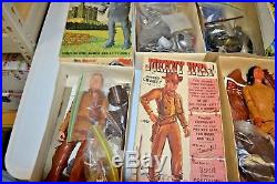 Marx Toys JOHNNY WEST Horse Accessories Indians Knights 14 figures Vintage