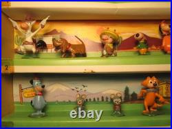 Marx Tv-tinykins 34 Figures Flintstones Top Cat Yogi Huckleberry Quick Draw Mib