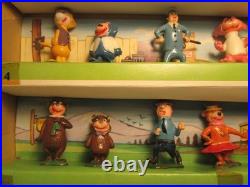 Marx Tv-tinykins 34 Figures Flintstones Top Cat Yogi Huckleberry Quick Draw Mib