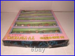 Marx Tv-tinykins 34 Figures Flintstones Top Cat Yogi Huckleberry Quick Draw Mib