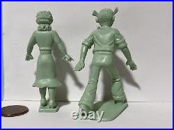 Marx green plastic dime store figures newspaper comic strip characters Popeye