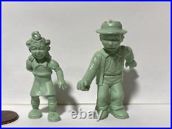 Marx green plastic dime store figures newspaper comic strip characters Popeye