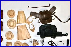 Marx vintage Best of the West huge lot figures accessories FOR PARTS ONLY