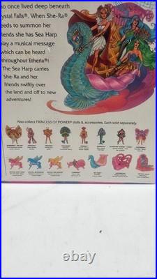 Mattel Princess Of Power Sea Harp Vehicle Parts with Box and 2 figures VTG HTF