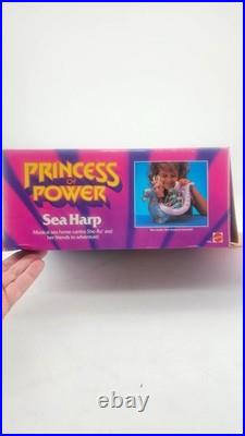 Mattel Princess Of Power Sea Harp Vehicle Parts with Box and 2 figures VTG HTF