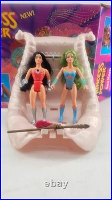 Mattel Princess Of Power Sea Harp Vehicle Parts with Box and 2 figures VTG HTF
