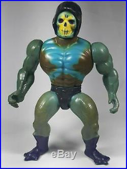 Mattel Skeletor action figure toy He Man hard Head Made in India rare vintage