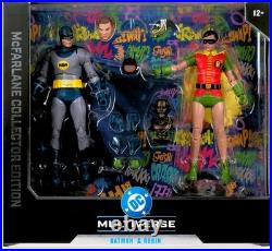McFarlane Combination 7 Batmobile Vehicle With Batman and Robin TV Series 2PK