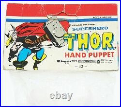Mighty Thor Hand Puppet Vintage 1978 Imperial Toy Corp MIP Un-Punched Header