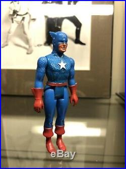 Minty VINTAGE 1980 POCKET SUPER HEROS Captain America Action figure MEGO Toy