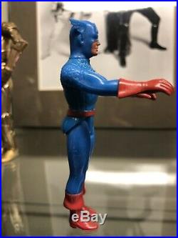 Minty VINTAGE 1980 POCKET SUPER HEROS Captain America Action figure MEGO Toy