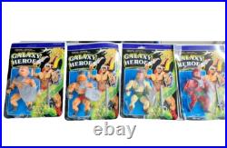 Motu KO Galaxy Heroes Vintage Set completo 12 Figuras 80's Vitage