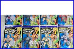 Motu KO Galaxy Heroes Vintage Set completo 12 Figuras 80's Vitage