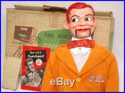 Moving eyes JERRY MAHONEY Ventriloquist dummy puppet figure doll Paul Winchell