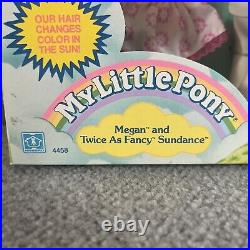 My Little Pony Megan and Twice As Fancy Sundance Vtg 1988 Hasbro Color Change