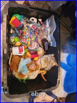 Mystery Tote Of Vintage 70s 80s 90s Toy Lot So Many Genres