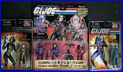 NIB G. I. JOE THE COBRA ENEMY COLLECTION With Cobra Leader & Scarlett 25th Anniv