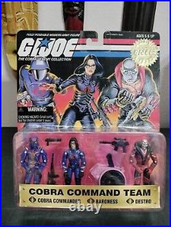 NIB G. I. JOE THE COBRA ENEMY COLLECTION With Cobra Leader & Scarlett 25th Anniv