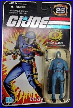 NIB G. I. JOE THE COBRA ENEMY COLLECTION With Cobra Leader & Scarlett 25th Anniv